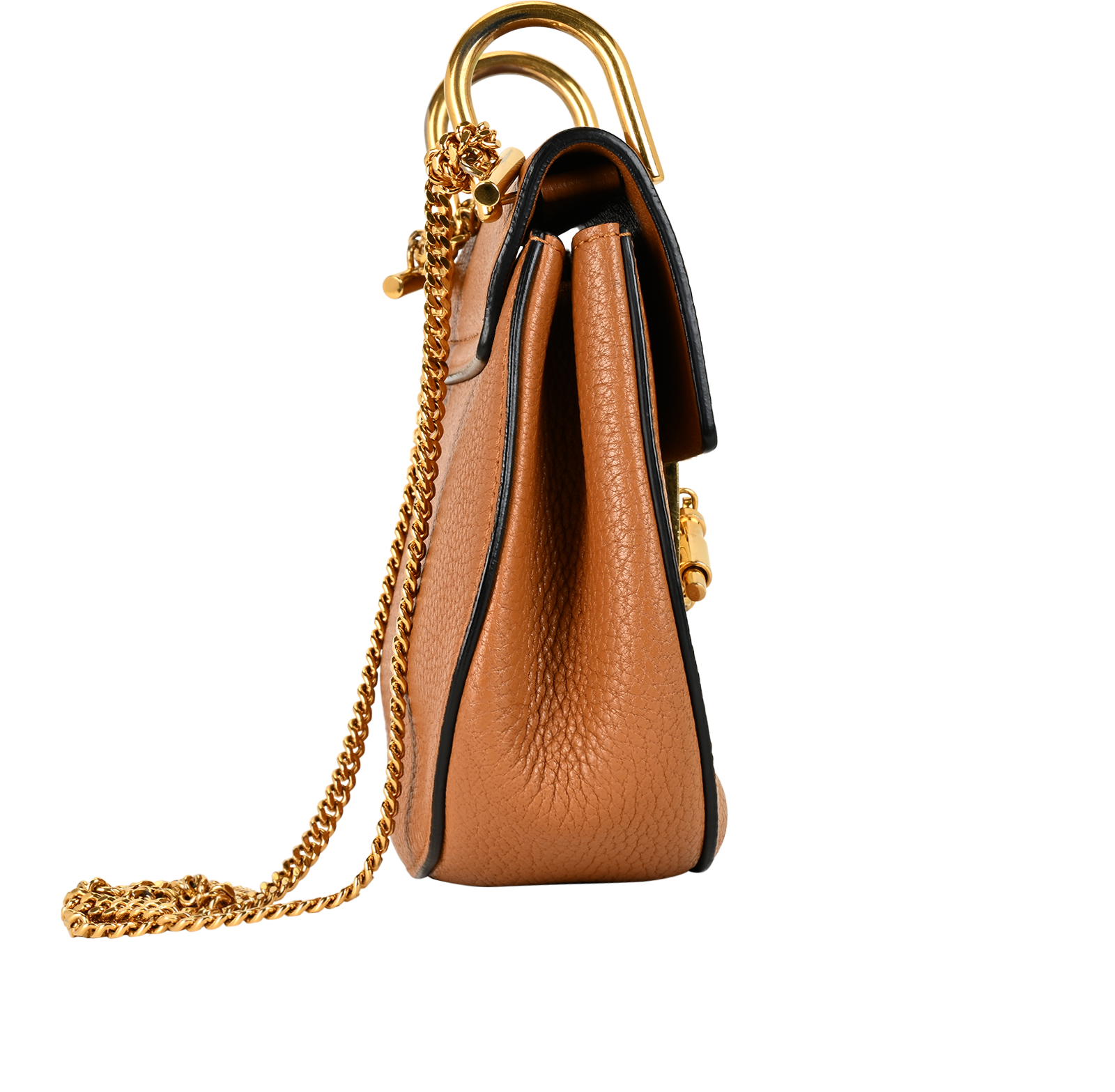 Mini Drew, &pound;310, Handbags, Brown, Leather, Side view